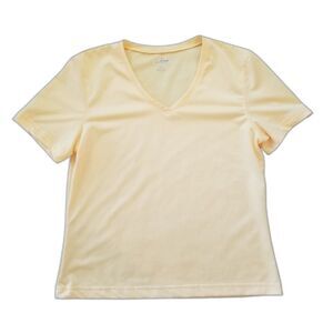 Moret Ultra Workout Athletic Exercise Activewear Top Yellow Size Medium